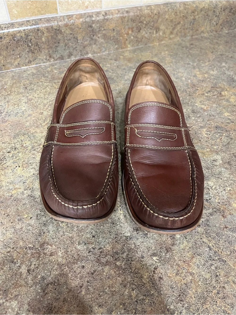 Cole Haan Topsail Penny Loafers Men’s 10M Woodbury Brown Leather vacation